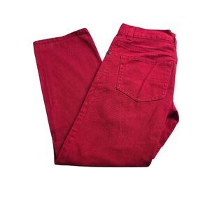 Faded Glory red jeans 8